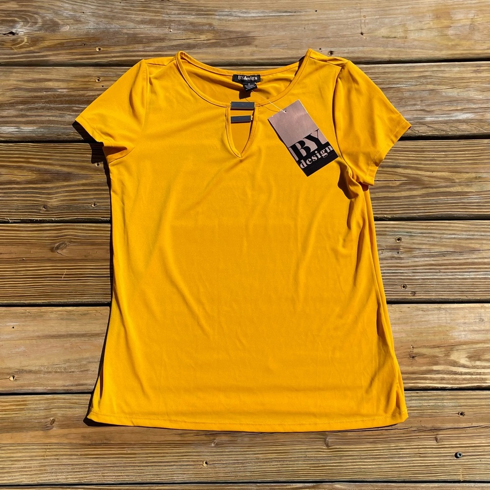 Bydesign Golden Yellow Short Sleeve Top